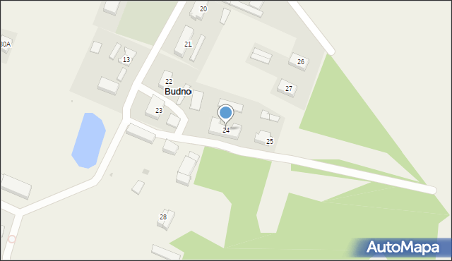 Budno, Budno, 24, mapa Budno