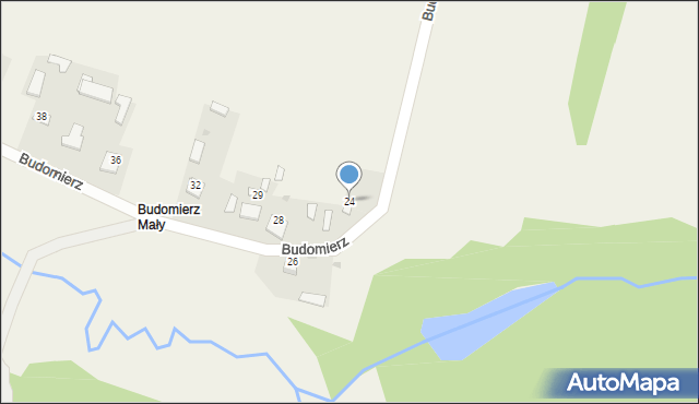 Budomierz, Budomierz, 24, mapa Budomierz