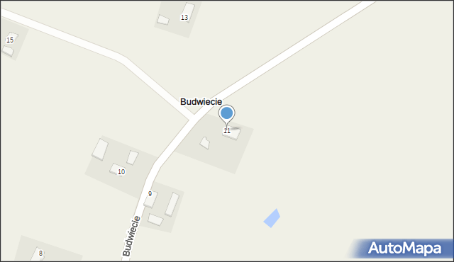 Budwiecie, Budwiecie, 11, mapa Budwiecie
