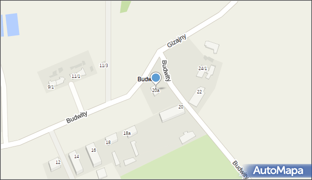 Budwity, Budwity, 20a, mapa Budwity