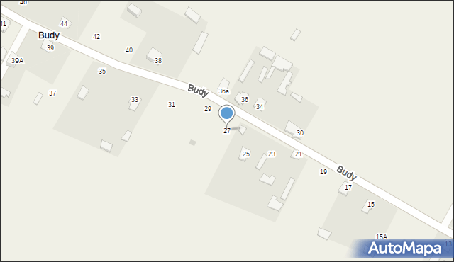 Budy, Budy, 27, mapa Budy