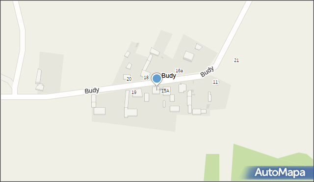 Budy, Budy, 31, mapa Budy
