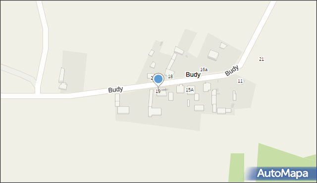 Budy, Budy, 33, mapa Budy