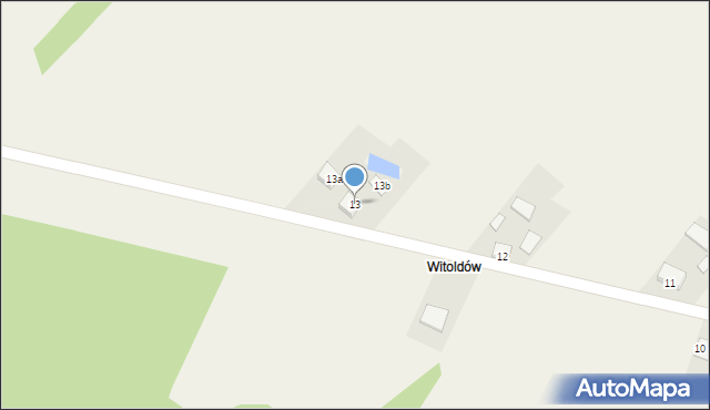 Budy, Budy, 13, mapa Budy