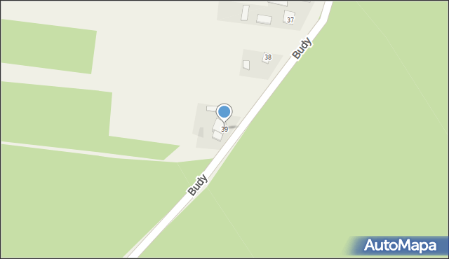 Budy, Budy, 39, mapa Budy