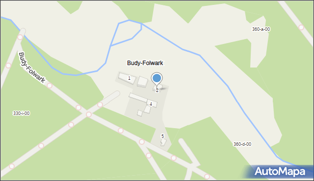 Budy, Budy-Folwark, 2, mapa Budy