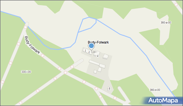 Budy, Budy-Folwark, 3, mapa Budy