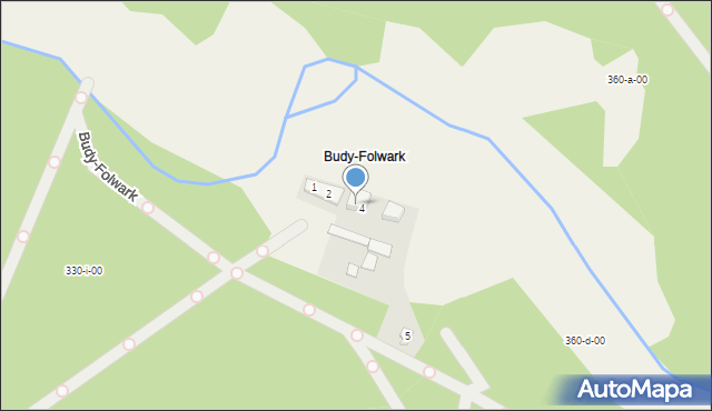 Budy, Budy-Folwark, 4a, mapa Budy