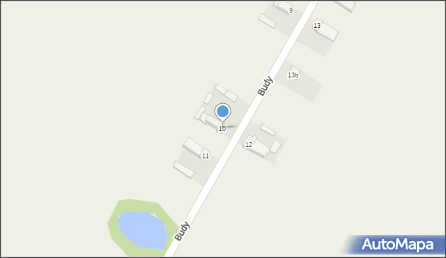 Budy, Budy, 10, mapa Budy