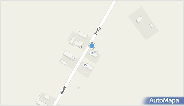Budy, Budy, 16, mapa Budy