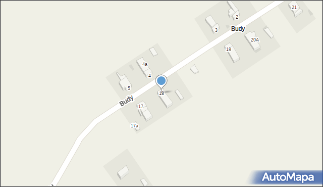 Budy, Budy, 18, mapa Budy