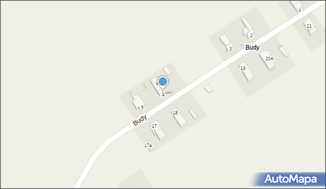 Budy, Budy, 4, mapa Budy