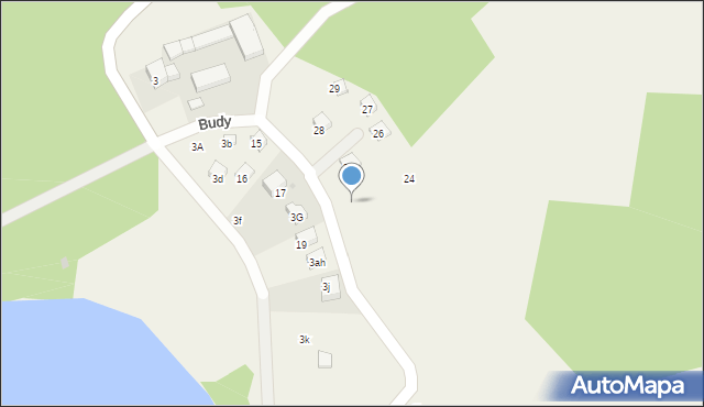 Budy, Budy, 23, mapa Budy