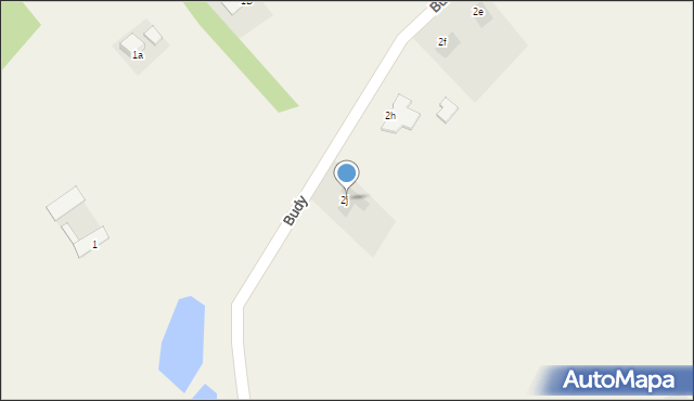 Budy, Budy, 2j, mapa Budy