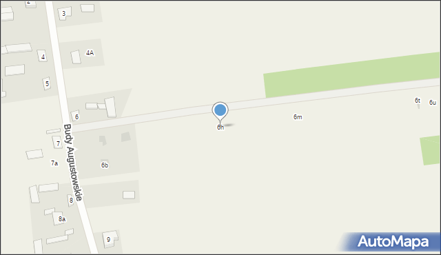 Budy Augustowskie, Budy Augustowskie, 6h, mapa Budy Augustowskie