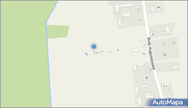Budy Augustowskie, Budy Augustowskie, 7f, mapa Budy Augustowskie