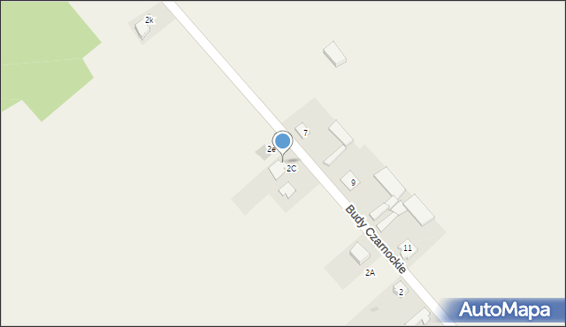 Budy Czarnockie, Budy Czarnockie, 2d, mapa Budy Czarnockie