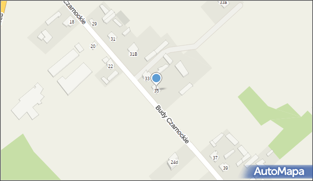 Budy Czarnockie, Budy Czarnockie, 35, mapa Budy Czarnockie