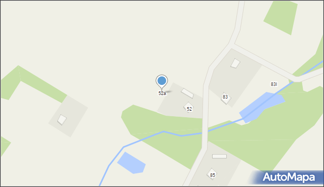 Budy Czarnockie, Budy Czarnockie, 52a, mapa Budy Czarnockie