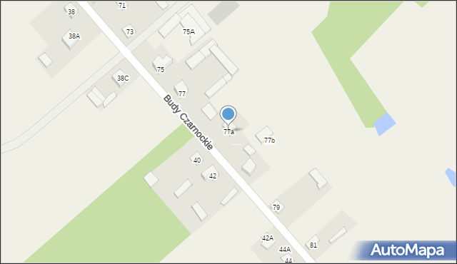 Budy Czarnockie, Budy Czarnockie, 77a, mapa Budy Czarnockie