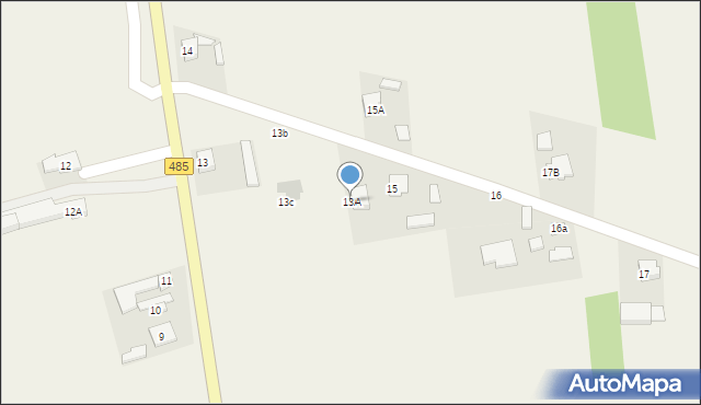 Budy Dłutowskie, Budy Dłutowskie, 13A, mapa Budy Dłutowskie