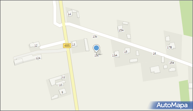 Budy Dłutowskie, Budy Dłutowskie, 13c, mapa Budy Dłutowskie