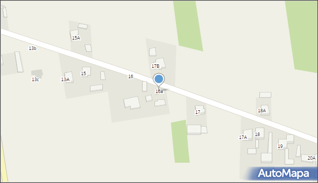 Budy Dłutowskie, Budy Dłutowskie, 16a, mapa Budy Dłutowskie