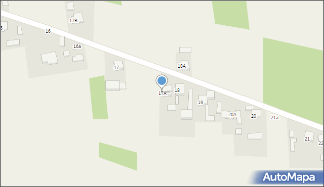 Budy Dłutowskie, Budy Dłutowskie, 17A, mapa Budy Dłutowskie