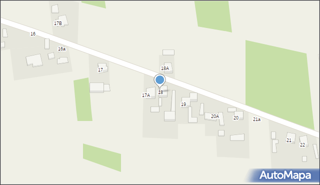 Budy Dłutowskie, Budy Dłutowskie, 18, mapa Budy Dłutowskie