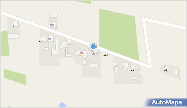 Budy Dłutowskie, Budy Dłutowskie, 20, mapa Budy Dłutowskie