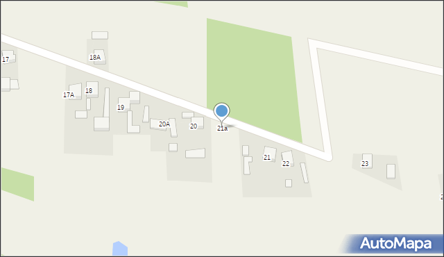 Budy Dłutowskie, Budy Dłutowskie, 21a, mapa Budy Dłutowskie