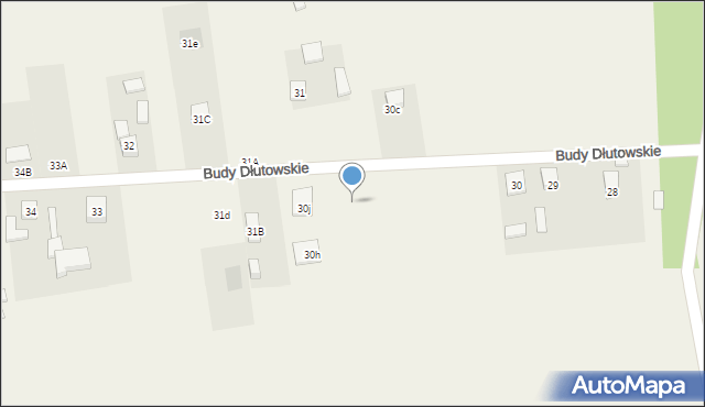 Budy Dłutowskie, Budy Dłutowskie, 30f, mapa Budy Dłutowskie