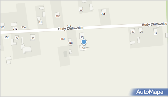 Budy Dłutowskie, Budy Dłutowskie, 30h, mapa Budy Dłutowskie