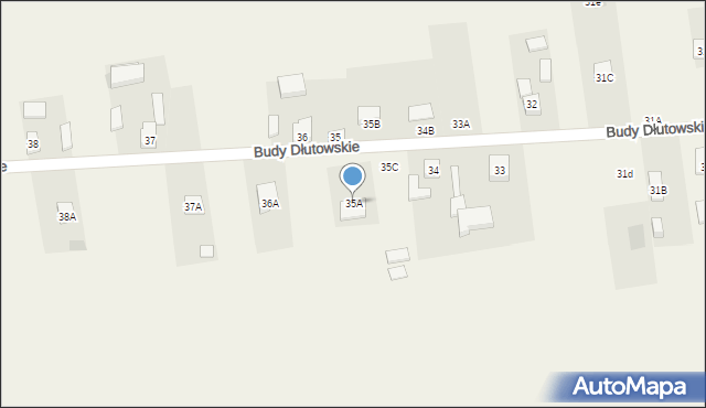 Budy Dłutowskie, Budy Dłutowskie, 35A, mapa Budy Dłutowskie