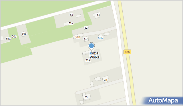 Budy Dłutowskie, Budy Dłutowskie, 50, mapa Budy Dłutowskie