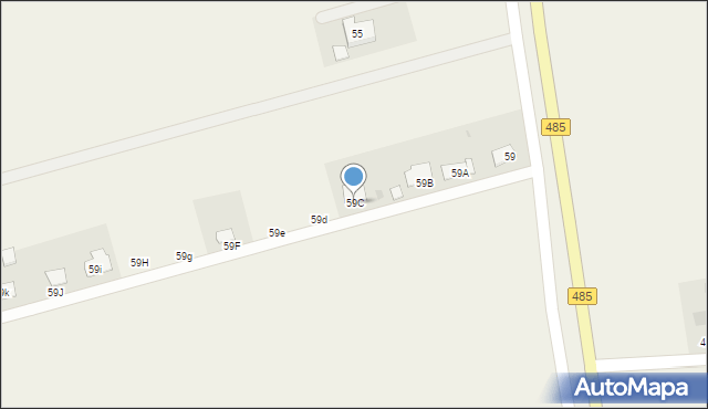 Budy Dłutowskie, Budy Dłutowskie, 59C, mapa Budy Dłutowskie