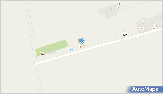 Budy Dłutowskie, Budy Dłutowskie, 59s, mapa Budy Dłutowskie