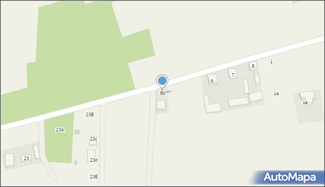 Budy Dłutowskie, Budy Dłutowskie, 6d, mapa Budy Dłutowskie