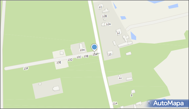 Budy Grabskie, Budy Grabskie, 10A, mapa Budy Grabskie