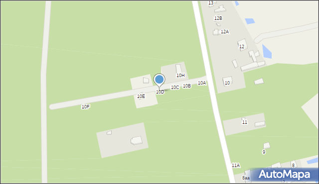 Budy Grabskie, Budy Grabskie, 10D, mapa Budy Grabskie