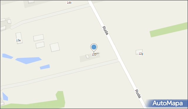 Budy Grabskie, Budy Grabskie, 12D, mapa Budy Grabskie