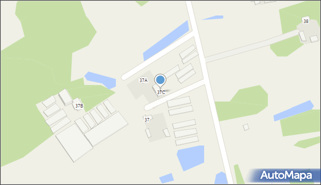 Budy Grabskie, Budy Grabskie, 37C, mapa Budy Grabskie