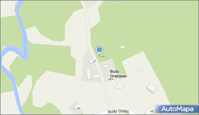 Budy Grabskie, Budy Grabskie, 48B, mapa Budy Grabskie