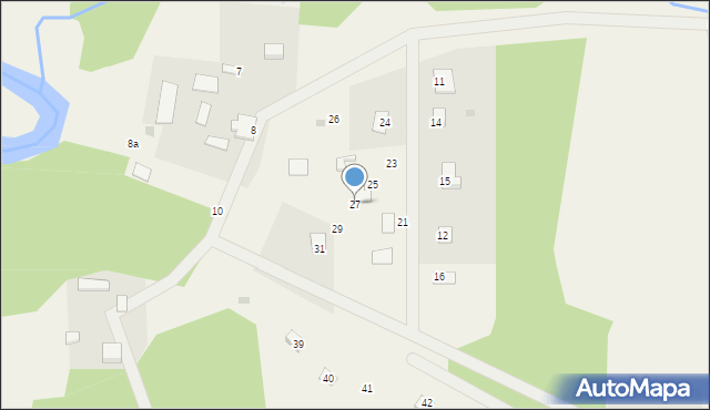 Budy Gutarzewskie, Budy Gutarzewskie, 27, mapa Budy Gutarzewskie