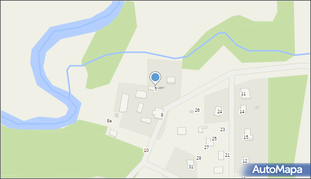 Budy Gutarzewskie, Budy Gutarzewskie, 7, mapa Budy Gutarzewskie