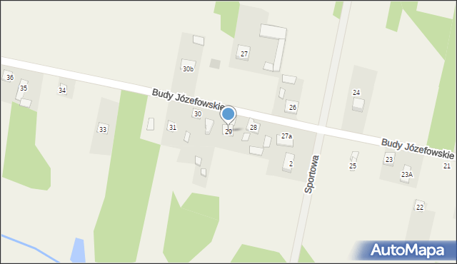 Budy Józefowskie, Budy Józefowskie, 29, mapa Budy Józefowskie