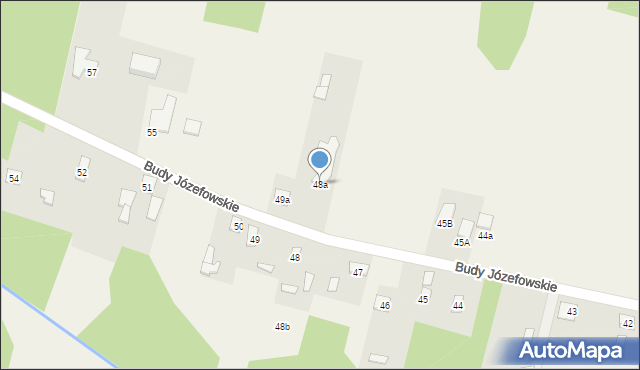 Budy Józefowskie, Budy Józefowskie, 48a, mapa Budy Józefowskie