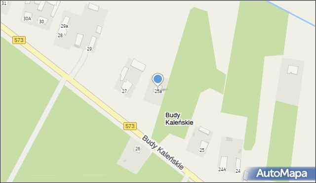 Budy Kaleńskie, Budy Kaleńskie, 25a, mapa Budy Kaleńskie