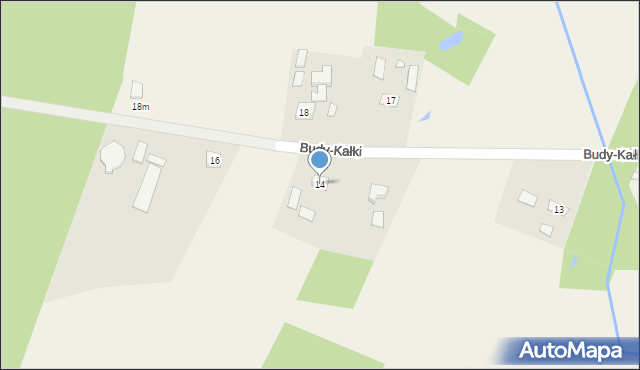 Budy-Kałki, Budy-Kałki, 14, mapa Budy-Kałki
