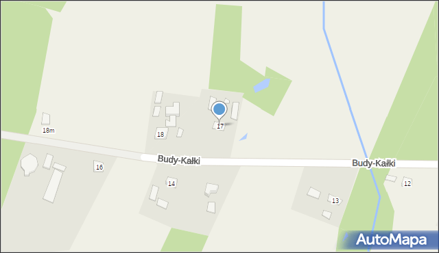 Budy-Kałki, Budy-Kałki, 17, mapa Budy-Kałki